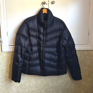 Columbia Titanium Black down quilted ski coat jacket XL